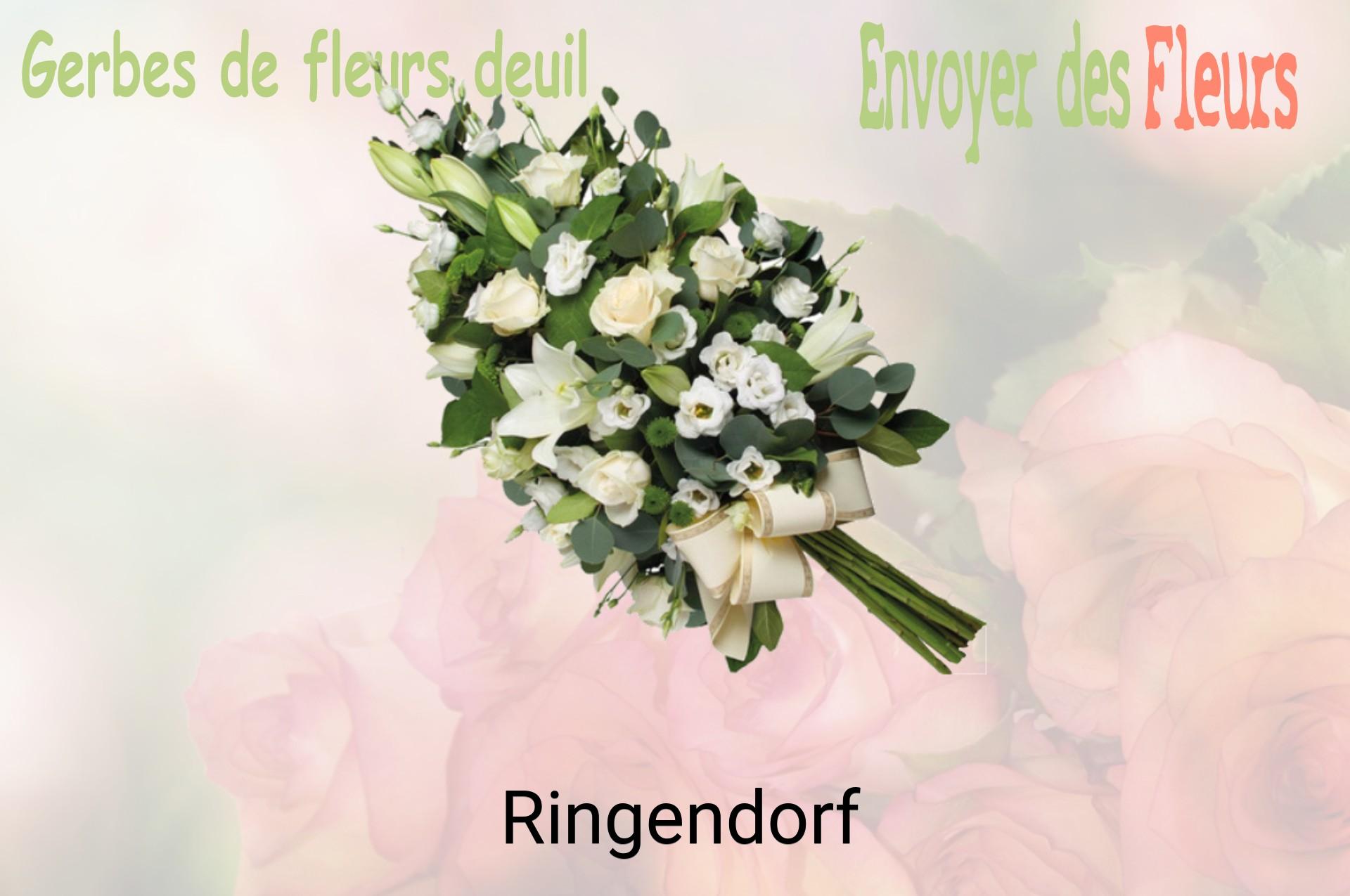 Gerbe de fleurs de deuil livrée à Ringendorf